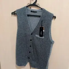 DANDYL グレー ボタン付きベスト M