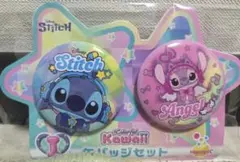 Disney Stitch & Angel 缶バッジセットのサムネイル