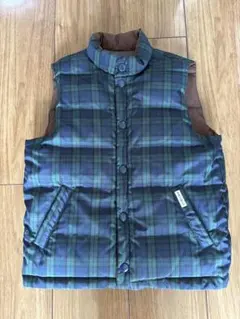 【美品】 ミキハウス リバーシブル ダウン ベスト プチバトー 120cm