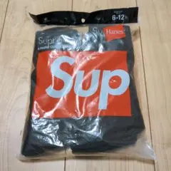 Supreme Hanes Sup 4足クッションクルーソックス 6-12