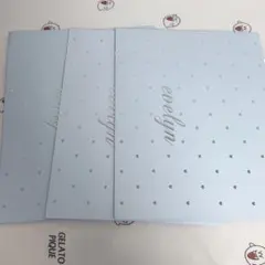 新品未使用evelyn エブリンショッパー水色シルバーハート3枚セット