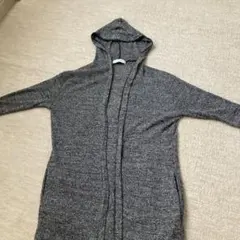 値下げ　AZUL BY MOUSSY グレー フード付き薄手カーディガン