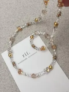 期間限定sale♡ 885 ビーズネックレス　ファルファーレ　ガラスビーズ