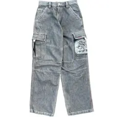 90s PJ'S SURF カーゴパンツ デニム グレー b系　バギーのサムネイル