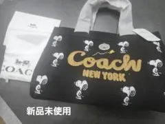 COACH スヌーピー柄 トートバッグ 新品
