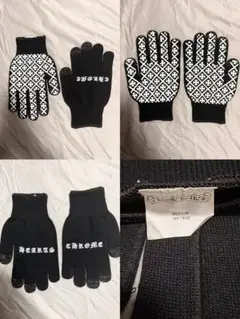 CHROME HEARTS 手袋 ブラック MEDIUM