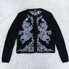 KEITA MARUYAMA✨ウール カーディガン 花柄 刺繍 Mサイズ グレー