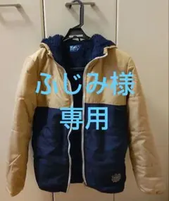 フード付きジャケット ベージュ ネイビー