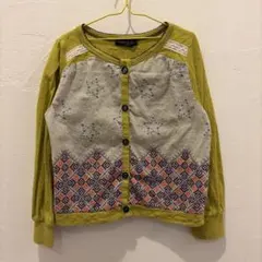 zùppà di zùr 黄緑 カーディガン