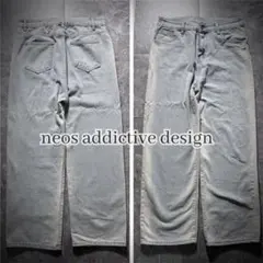 00s neos addictive サイドウォッシュド加工 ワイドレッグデニム