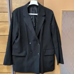 GU ダブルブレスト テーラードジャケット XL ブラック