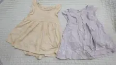 ラプンツェル服　ロンパース　2点セット　70 ベビー服