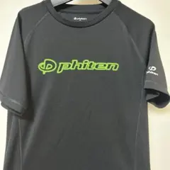 phiten Tシャツ 黒/緑 サイズＯ