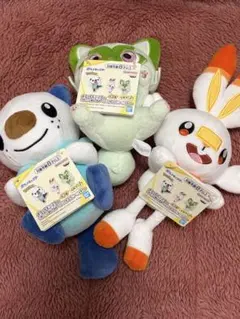ポケモン つれてってぬいぐるみ ミジュマル ヒバニー ニャオハ 全3種