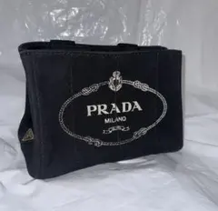 PRADA CANAPA トートバッグ ブラックのサムネイル