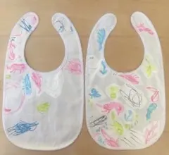 mina perhonen スタイ2枚組　フリーハンドカラフルイラスト未使用品)