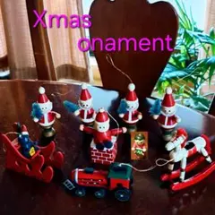 クリスマスオーナメント　木製　ドイツ製 ヴィンテージ　クリスマス　Xmas