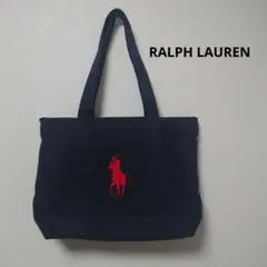 RALPH LAUREN ネイビー トートバッグ