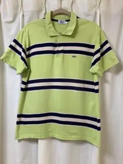 LACOSTE ストライプ ポロシャツ 40