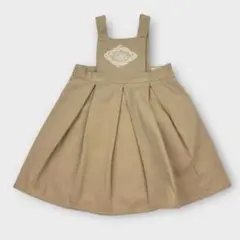 anggo 韓国子供服　ワンピース　レース　ベージュ　80cm ジャンスカ