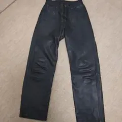 【訳あり品】MEN'S TENORAS 黒 レザーパンツ S size