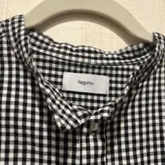 hagumu ギンガムチェック 長袖シャツ　美品　チュニック丈