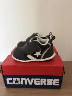 CONVERSE ベビーシューズ グレー マジックテープ