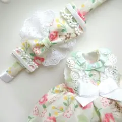 ドール服✢リボンワンピ＆カチューシャのサムネイル