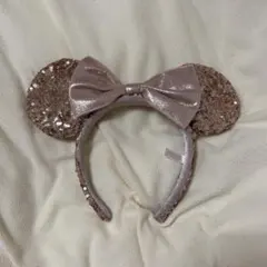 ミニー　耳　カチューシャ ローズゴールド