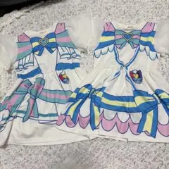 しまむらBANDAI プリキュア 半袖 ニャミー、リリアンワンピース 2枚セットのサムネイル