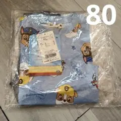 ブランシェス　パウパトロール　総柄プリント半袖Tシャツ＆ボトムスセット　80