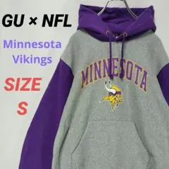 GU　ジーユー　ミネソタ　バイキングス　パーカー　プルオーバー　デカロゴ　NFL