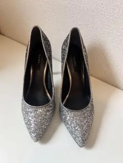 グリッター シルバー ハイヒールパンプス 23.0cm RANDAのサムネイル