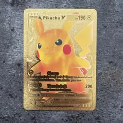 BASIC Pikachu ゴールド仕様 カード 海外限定