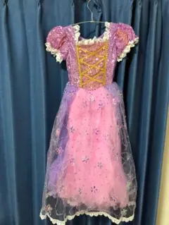 ラプンツェル風コスプレ衣装セット　ディズニー　　　130センチ　かわいい