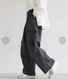 LILL ワイドスラックスカーゴパンツ