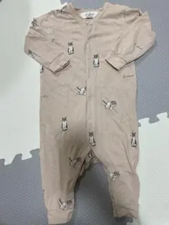 ジェラピケ Kotoka Izumi cat柄 ロンパース 猫 80-90cm