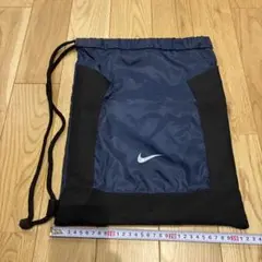 NIKE ドローストリングバッグ ネイビー/ブラック　中古