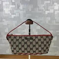 Gucci グッチ アクセサリーポーチ GG ハンドバッグ レッド 赤