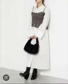 【美品】センスオブプレイス ★ビスチェセットワンピース オフホワイト