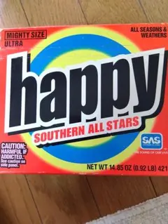 happy! (未開封新品) ＋おまけ(開封済箱＆未開封法被＆パス) 2025年最新】サザンオールスターズ happy 未開封の人気アイテム