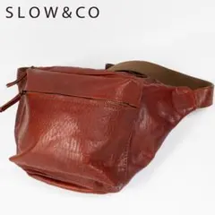 BEAMS SLOW&CO ビームス スロウ 巾着バッグ 美品 レザー 牛革 - メルカリ