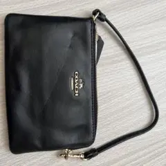 COACH ポーチ リストレット ブラック