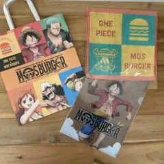 ONE PIECE ワンピース　モスバーガー　クリアファイル　ハンドタオル