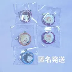 刀剣乱舞 ぽちくじ　蜻蛉切　岩融　博多　安定　アクリルバッチ 5個セット