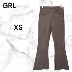 グレイル フランジヘムフレアパンツ【XS】 gm312 美脚 カジュアル 春