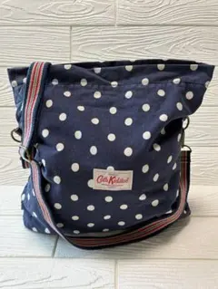 Cath Kidstonキャスキッドソン　ショルダーバッグ　リバーシブルネイビー