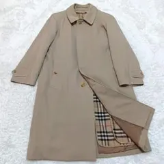 バーバリー ステンカラーコート ウールギャバジン バルマカーン ノバチェック