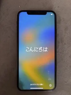 iPhone Ⅹ 64GB スペースグレイ ジャンク(画面緑線・simトレイ無