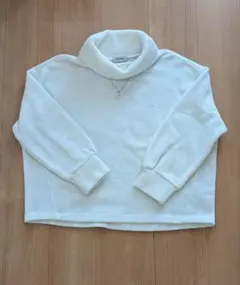 秋服 冬服 しまむら hareiro タートルネック 長袖ニット ホワイト LL